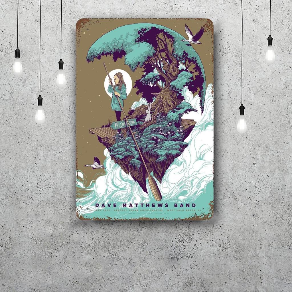 dave matthews band Metal Signs wall decor Vintage Tin Signs Captain Metal Poster Decor for Bar Pub Club Wall Decoration
