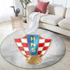 Croatia National Football Team pattern round rug,Carpet Rug for Living Room Bedroom Playroom ,Non-slip Floor Mat,Holiday Gifts and Birthday Gifts.