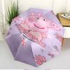 Pink Pig Print Automatic Open Close Umbrella, Portable Foldable Umbrella, for Outdoor Commute Camping Trip, Ideal Birthday Gift