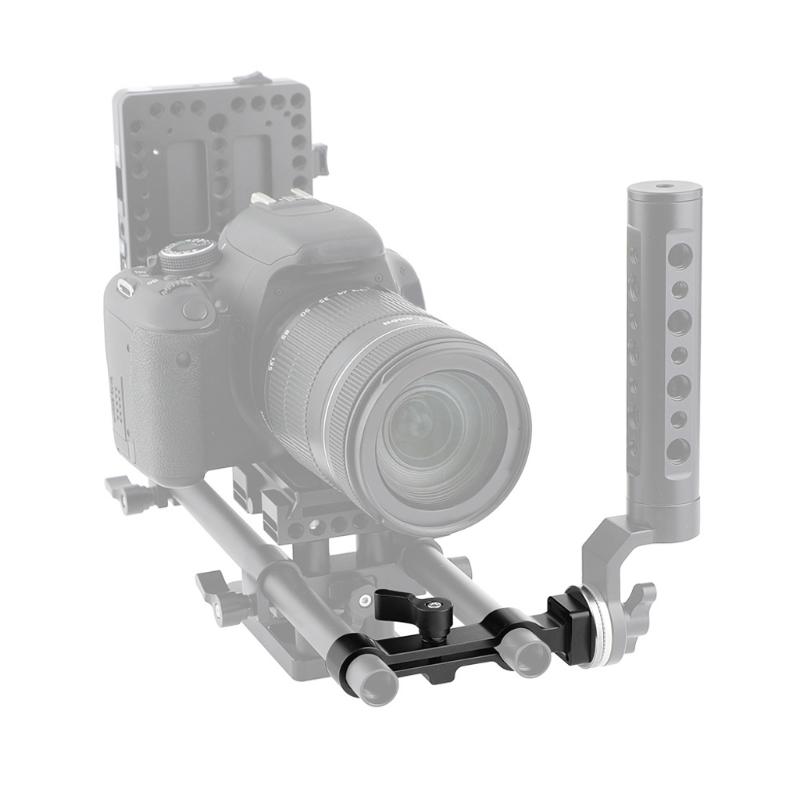Lightweight 15mm Rod Clamp Railblock for DSLR Camera 15mm Rail Support System Universal DSLR Camera Base Plate Replace