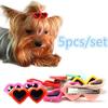 1/5/10Pcs Fashion Pet Dog Hair Bows Clips Love Style Doggie Boutique Sunglasses Pet Grooming