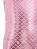 All-in-One Mermaid Halloween Outfit for Kids Girls: Playful Fish Scale Jumpsuit, Easy to Wear for Instant Transformation