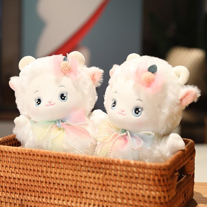 Интернет-знаменитость кукла-ягненок плюшевая игрушка милая тряпичная кукла милый барашек альпака кукла детский подарок на день рождения