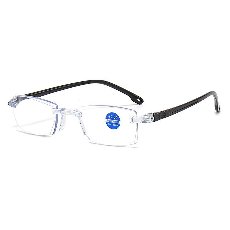 High Quality High Definition Frameless Anti-Blue Light Reading Men And Women Stylish Glasses Anti-Fatigue Glasses With
