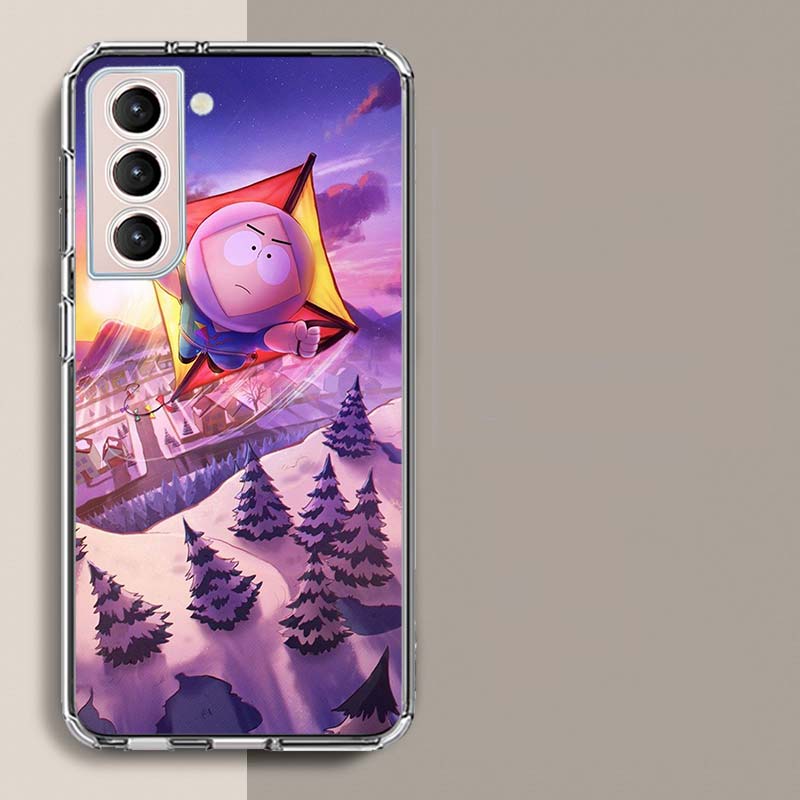 Крутой S-South P-PARK Чехол для телефона Samsung Galaxy S25 Edge S24 S23 FE S21 S20 S10 Plus S22 S26 Ultra Чехол Прозрачные Чехлы TPU Capa