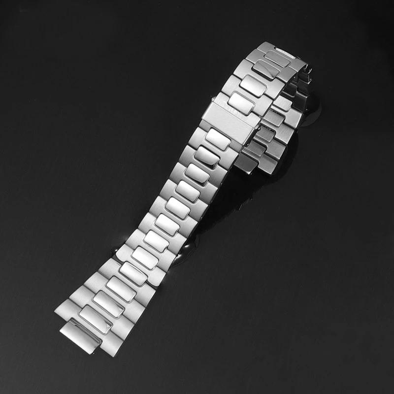 Для часов Patek Philippe Nautilus ремешок мужской 5711/1A010 серия 904 нержавеющая сталь цепь для часов выпуклый рот Ремешок для часов 25мм-13мм