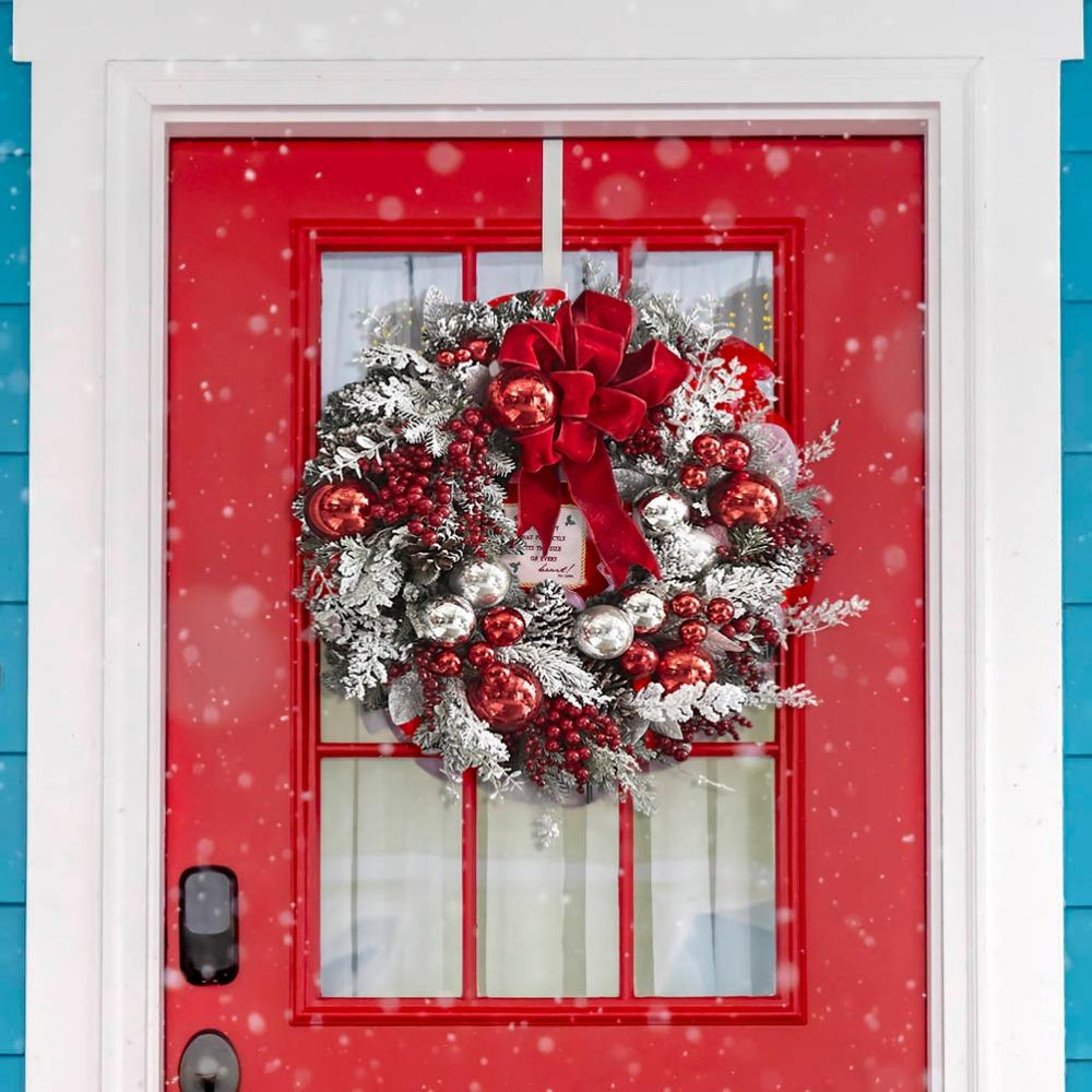 Artificial Plants Christmas Wreath 35/40/45cm Christmas Decora New Xmas Wreath For Home