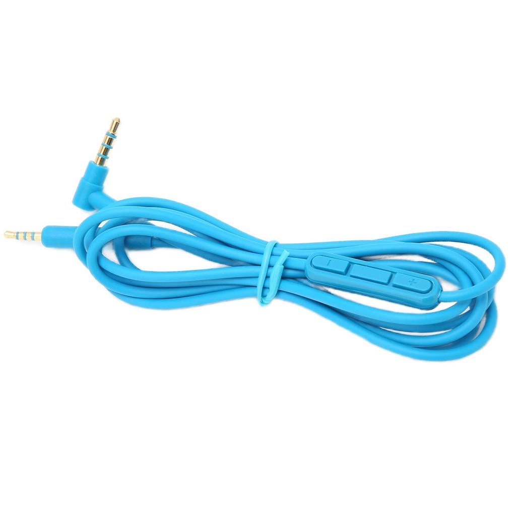 Replacement Audio Cable Headphone Cable with In Line Mic Volume Control for QC25 QC35 HeadphonesBlue
