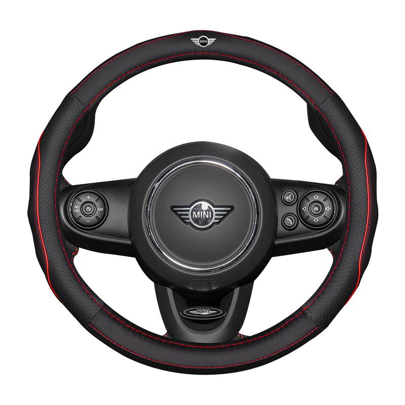 Чехол на руль из натуральной кожи Mini Cooper для Countryman/One, Забавный модифицированный захват для руля автомобиля