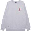 New Era FW24 MLB Тренд Базовая серия Бостон Ред Сокс Круглый вырез Свободный с принтом NY Лонгслив Толстовка Унисекс толстовка Темно-серый 14385257