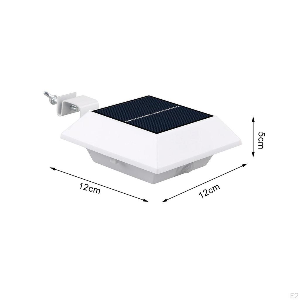 Wall Light Solar Deck Easy To Install Landscape Light, Outdoor Induction Lamp for