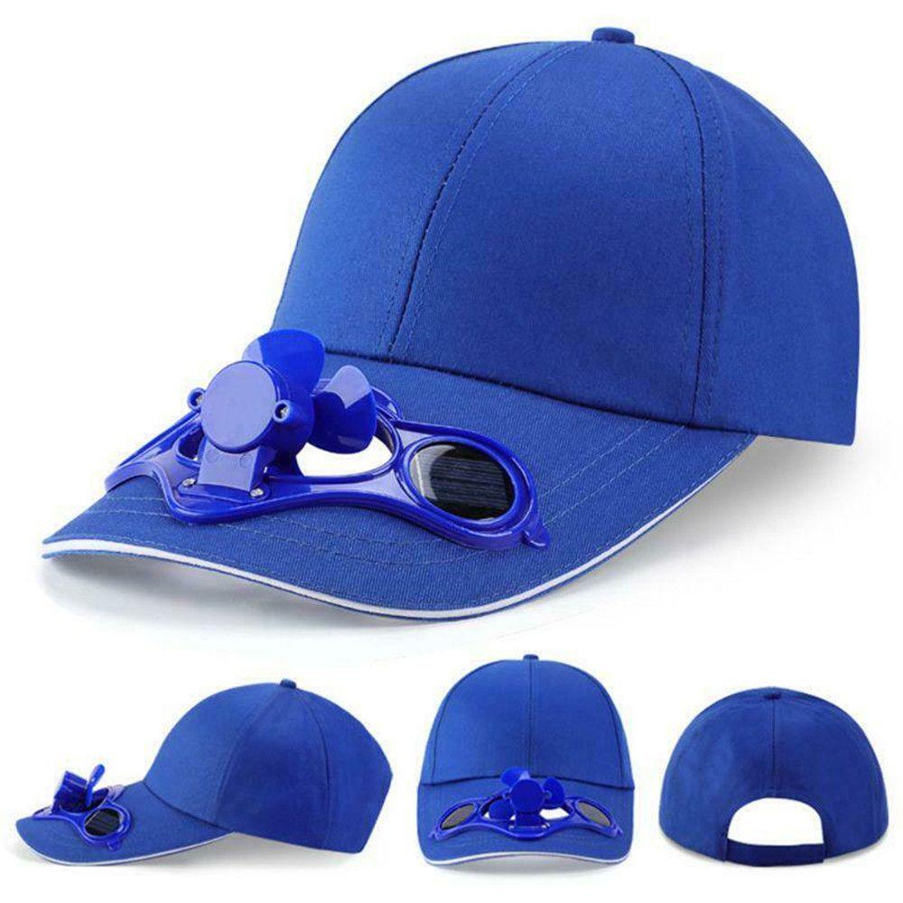 Men Women Travel Hiking Camping Fan Cooling Baseball Hat Novelty Sport Cap Sun Hat