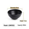 Jingyuheng Black Melamine Serving Bowls