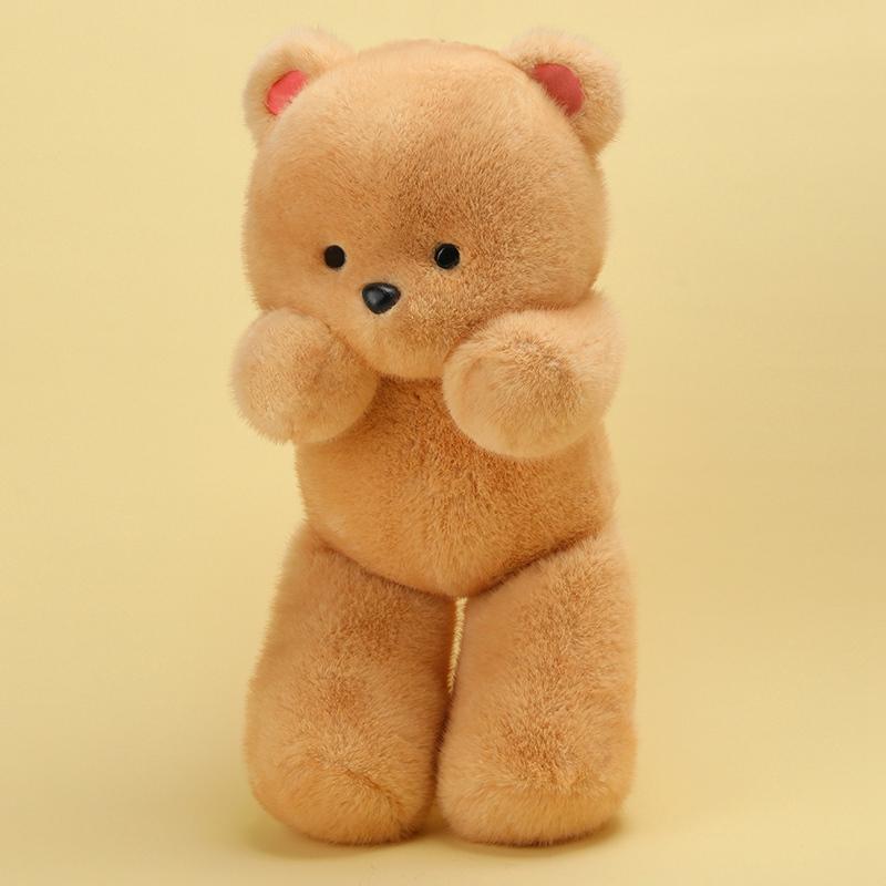 4 цвета плюшевые игрушки-медведи милая мультяшная кукла животное теплая детская успокаивающая кукла-медведь каваии домашний декор рождественский подарок на день рождения