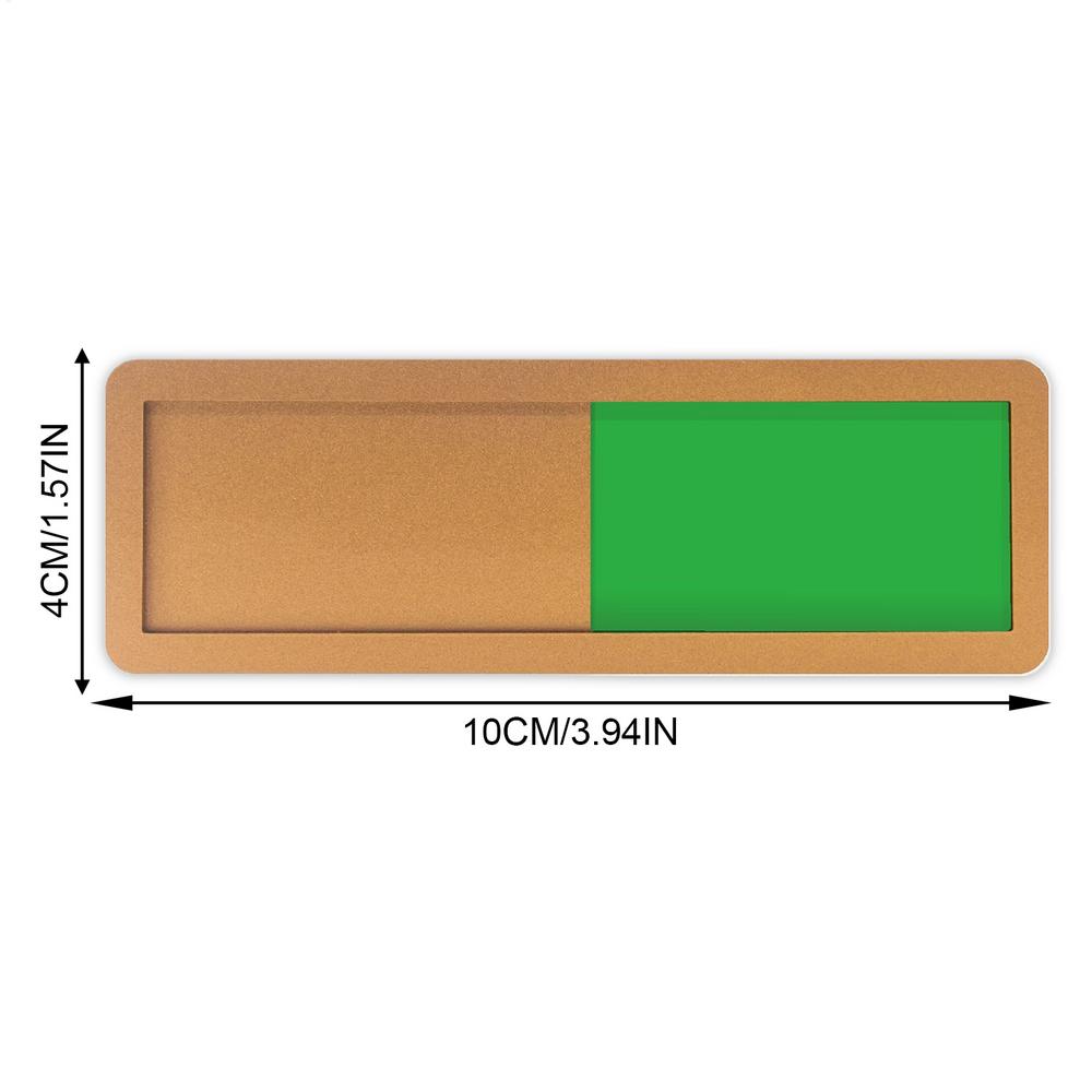 Sliding Acrylic Occupied Vacant Door Sign Non-Scratch Status Indicator for Office, Restroom, Meeting Room & Hotel
