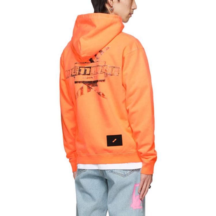 WE11DONE Sweatshirts Unisex Orange Hooded Moderate Regular WD-TH1-21-502-U-NO