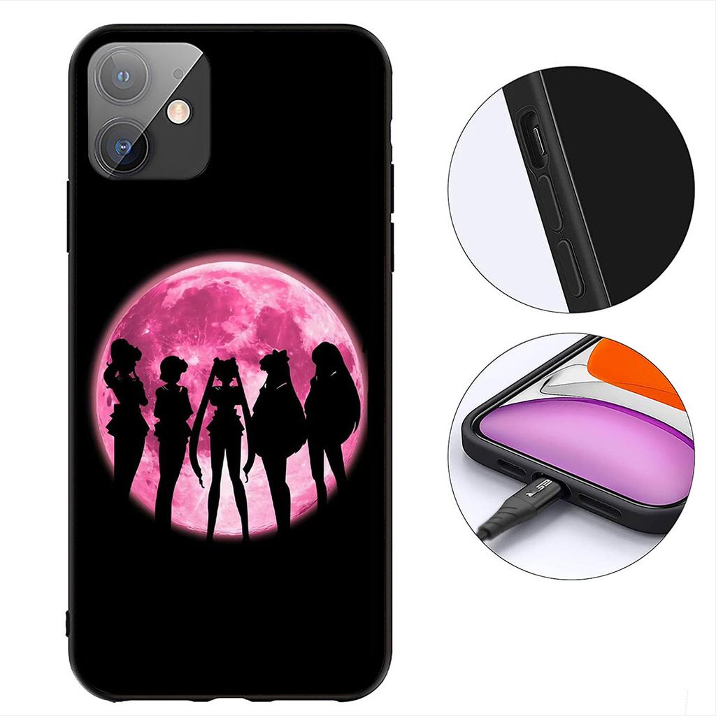 S-Sailors Аниме Девушка Луна Защитный Чехол для Apple iPhone 16 17 Air 14 15 Pro Max Plus 16+ 16E 14+ ProMax Чехол для Телефона