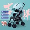 Cartoon Elephant Dual-Use Baby Stroller - Adjustable, Portable, and Safe for Winter and Summer