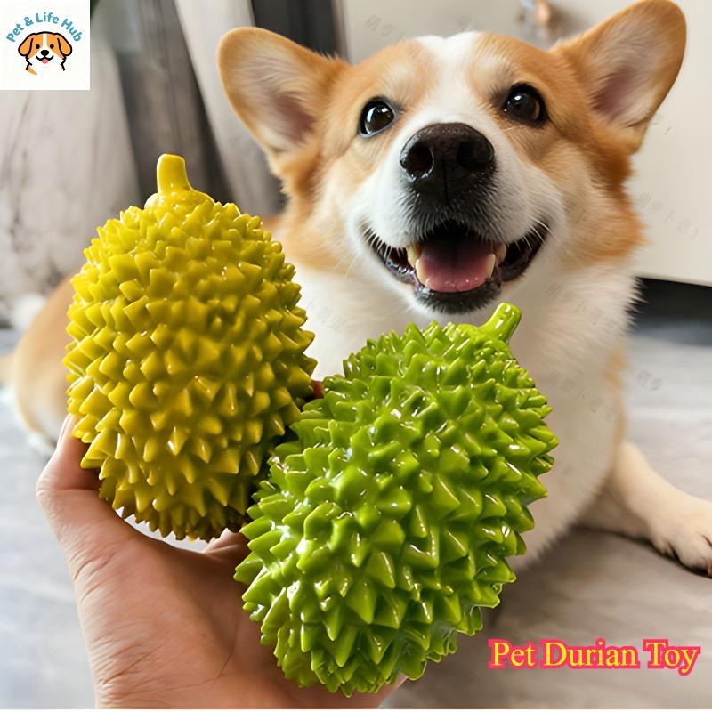 Pet dog toy molar ball bite resistant sound durian suitable for all dog training toys pet supplies
