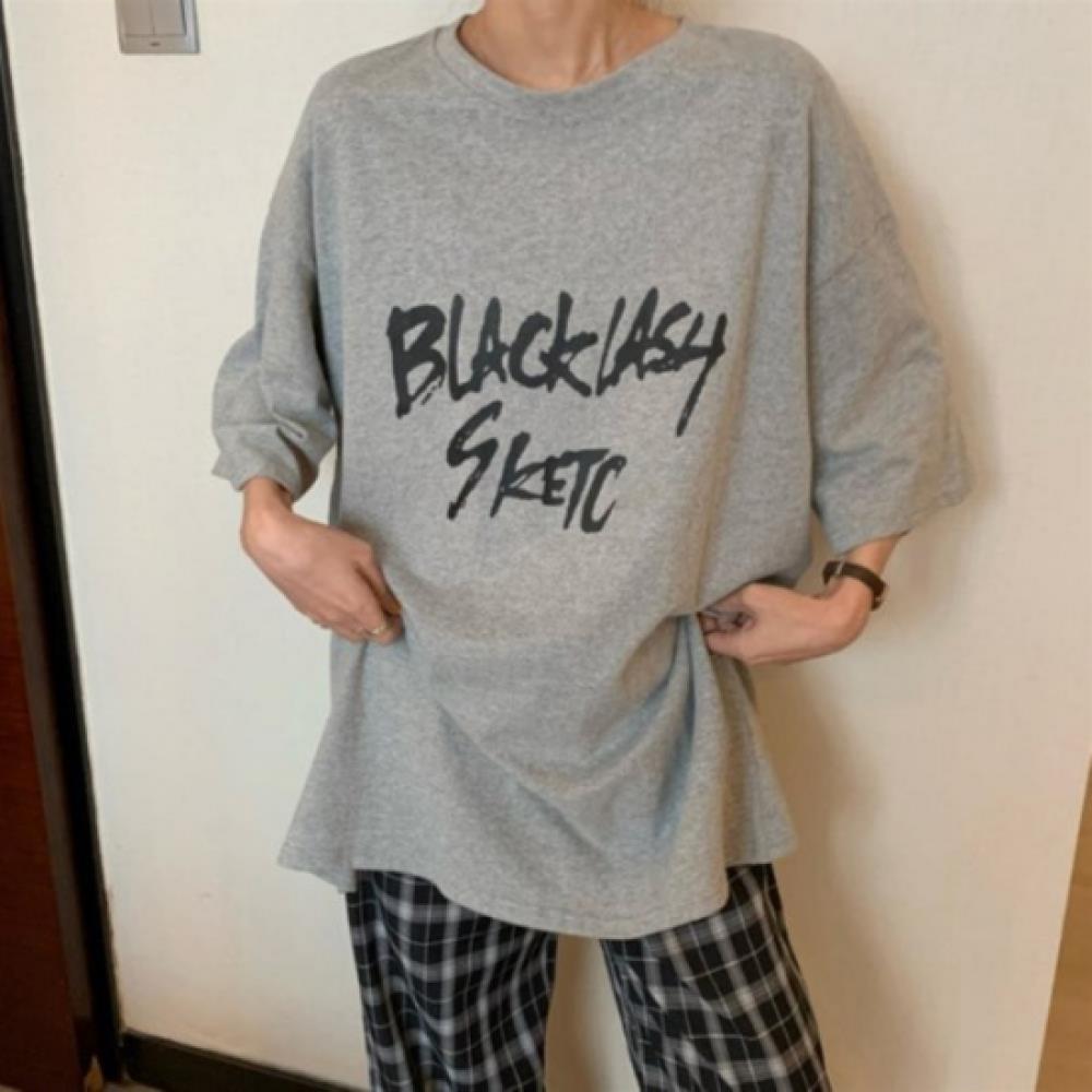 New Arrivals Open Run Women VinTage Oversized Long Sleeve T shirT