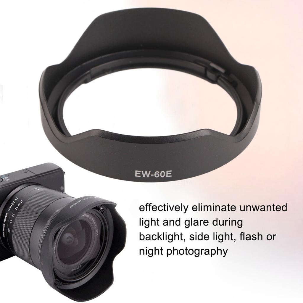 EW‑60E ABS Plastic Lens Hood for EF M 11‑22mm F 4‑5.6 IS STM