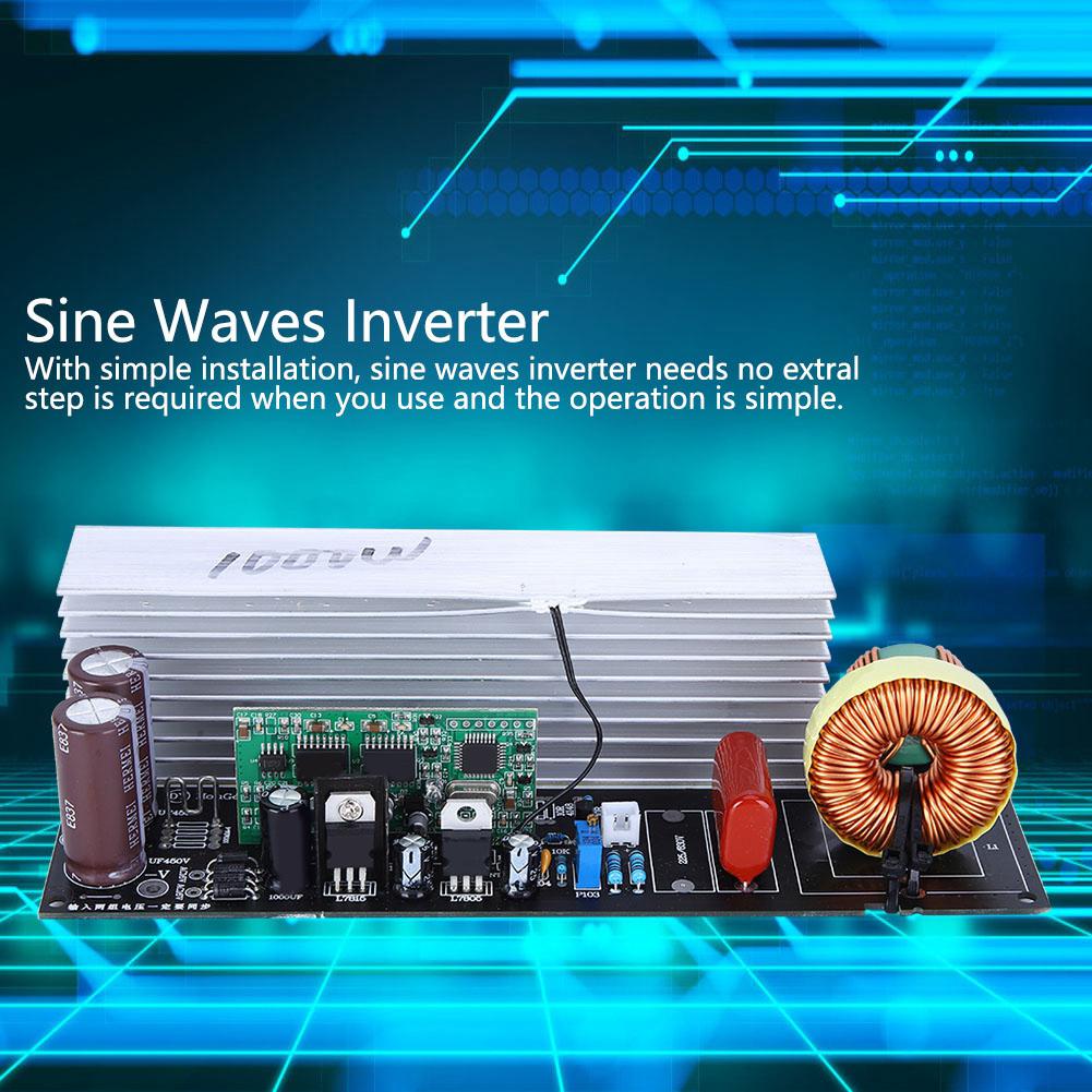 Pure Sine Inverter Board, 1000W Conversion Board Repair Module with Heatsink 380V to AC220V 50Celsius60Hz for Repair