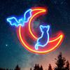 Halloween Magic Cat Neon Sign for Halloween Decor for Halloween Party Bedroom Club Bedroom House Kid’s Room
