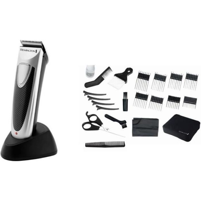 Tondeuse À Cheveux REMINGTON HC4110 - Lames Acier Inoxydable, 8 Guides De Coupe, Utilisation Avec/Sans Fil