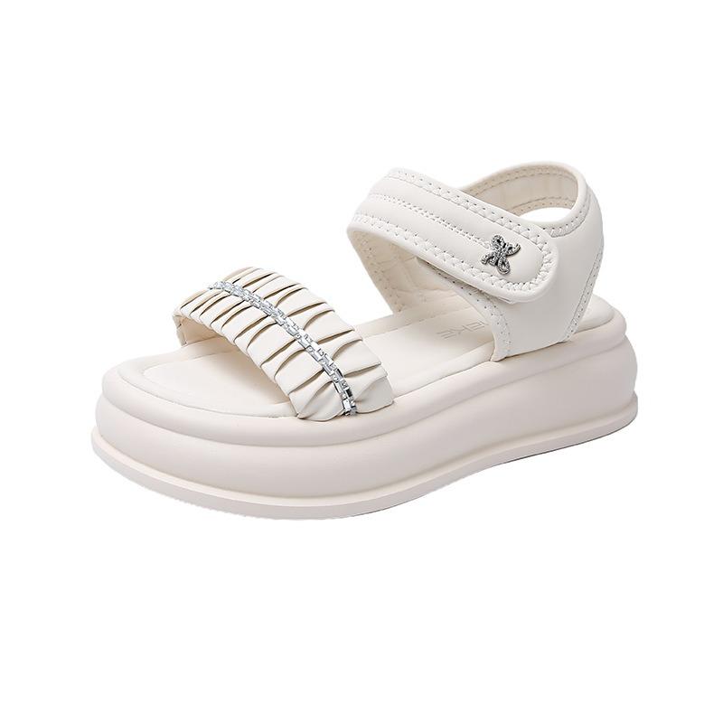 Модные летние женские сандалии 2025 Платформа Римские сандалии Уличные Противоскользящие Повышающие рост Пляжные сандалии Вечеринка Повседневные Сандалии для женщин