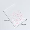 100Pcs Plastic Packing Bags Flower Self-Adhesive Bags For Biscuits Candy Cookies Jewelry Gift Packaging Self Adhesive Bag
