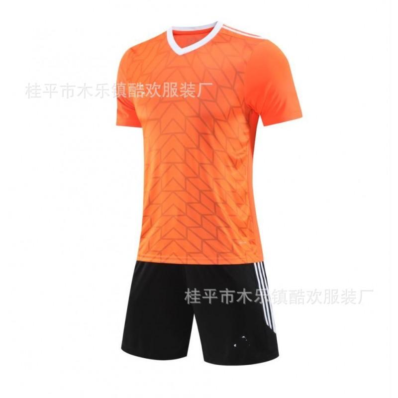 Men Women Short Sleeve Soccer Jersey Set Quick Dry Breathable Training Uniform Basketball Football Volleyball Team Sports