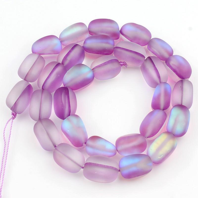 Натуральные матовые хрустальные бусины овальной формы 10 мм, свободные разделительные бусины для изготовления ювелирных изделий