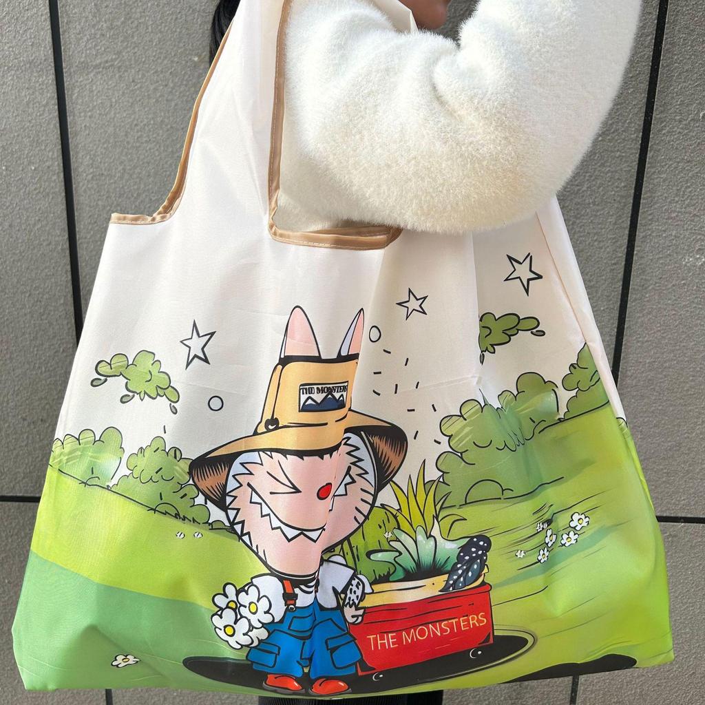 Eco-Friendly Foldable Large Capacity Shoulder Shopping Bag for Women