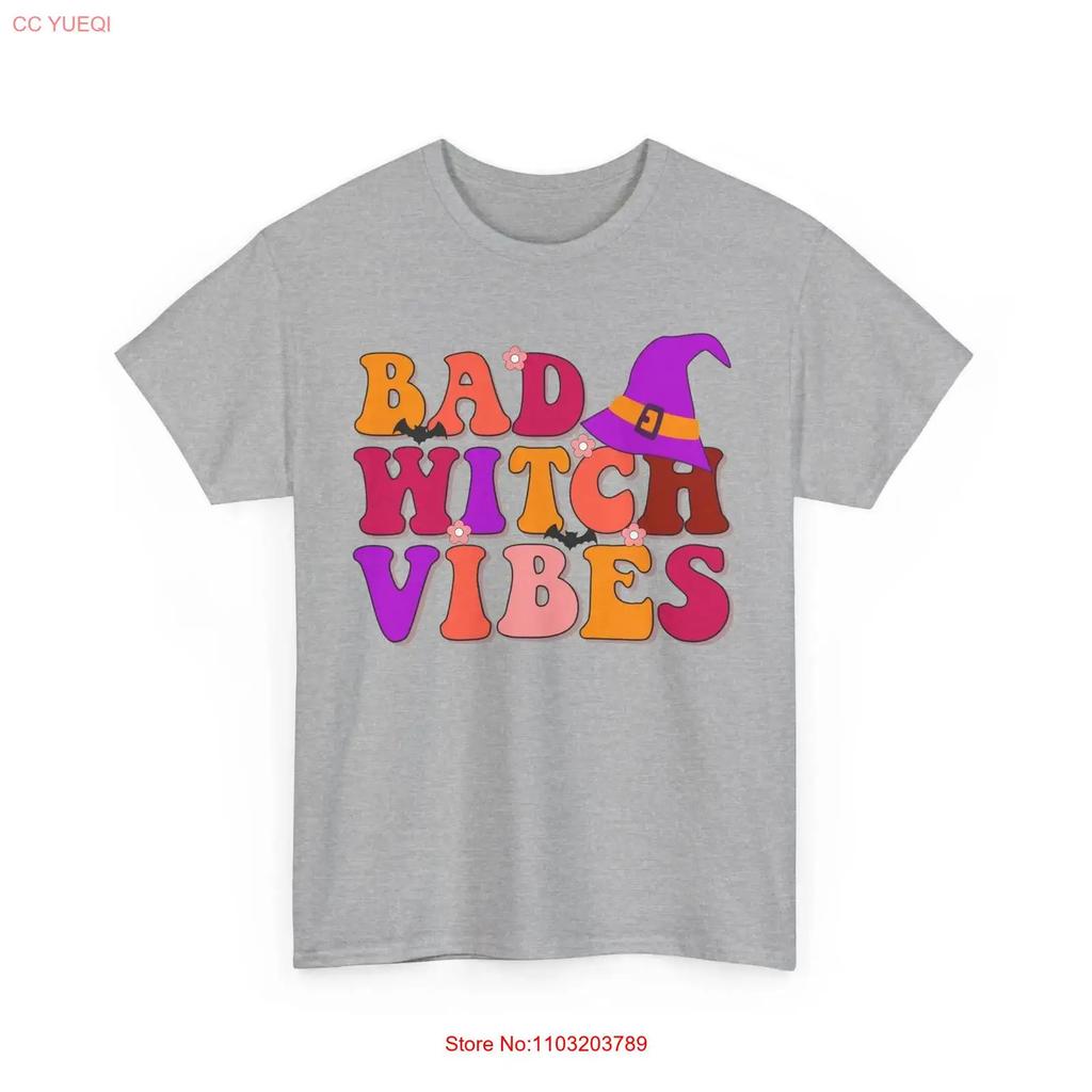 Mystical Witch T Shirt Perfect For Magic Spell Lovers Bad Vibes Retro Vintage Casual Unisex Slightly Soft