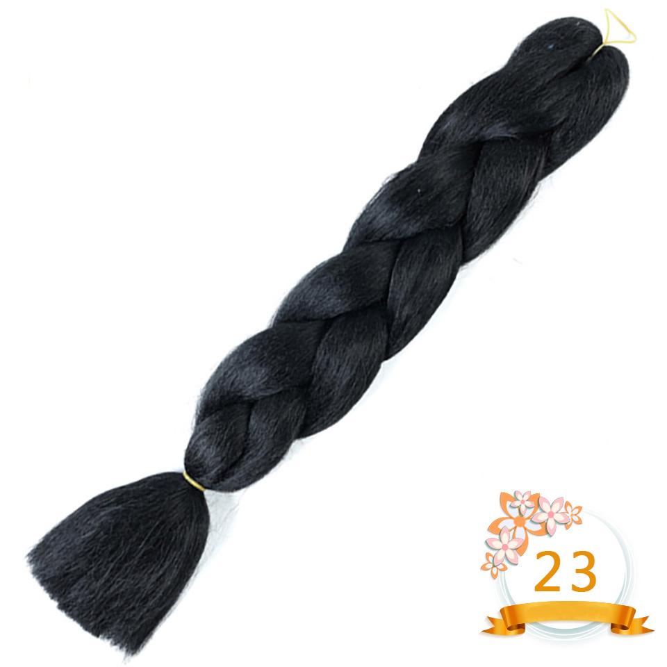 Синтетические плетеные волосы 24 дюйма Jumbo Braid Ombre Jumbo Наращивание волос для женщин DIY Косички для волос Фиолетовый Розовый Желтый Красный