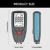 Portable Coating Thickness Gauges High Precisions Coating Thickness Meter LCD Display for Automotive Repair Metalworking
