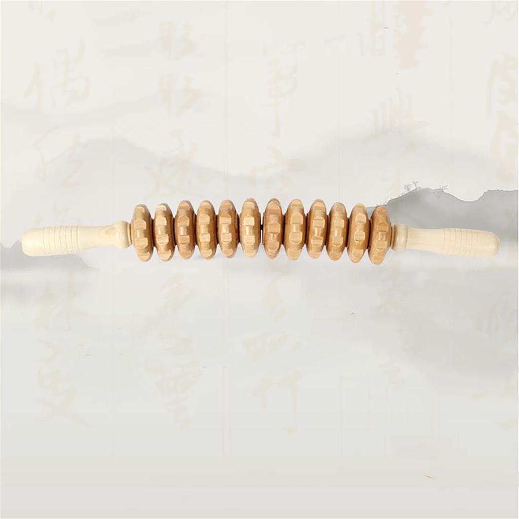 12 Roller Massage Tools Wood Therapy Anti Cellulite Roller - Wood Therapy Massage Tools