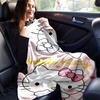 1pc. Hello Kitty Cute Cartoon Blanket - Perfect for Home, Office, Outdoor Use, Gift Idea, Suitable for Al