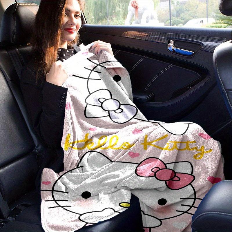 1pc. Hello Kitty Cute Cartoon Blanket - Perfect for Home, Office, Outdoor Use, Gift Idea, Suitable for Al