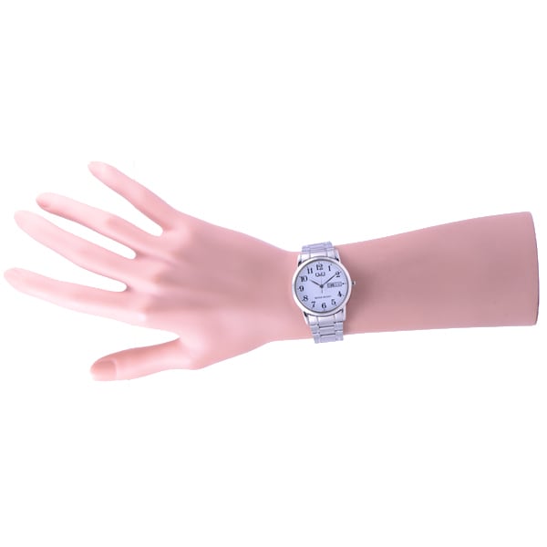 Citizen Men's A206-204 ( Watch Q&Q Day-Date) Round Watch Silver Analog