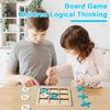 Wooden XO Board Game Two-Player Battle Toddlers Logical Thinking Training Kids Early Educational Desktop Toy Birthday Gift