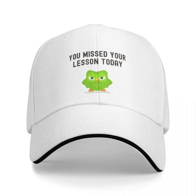 Кепка Duolingo You Missed Your Lesson Today Бейсбольная кепка Snapback Кепка унисекс Женская