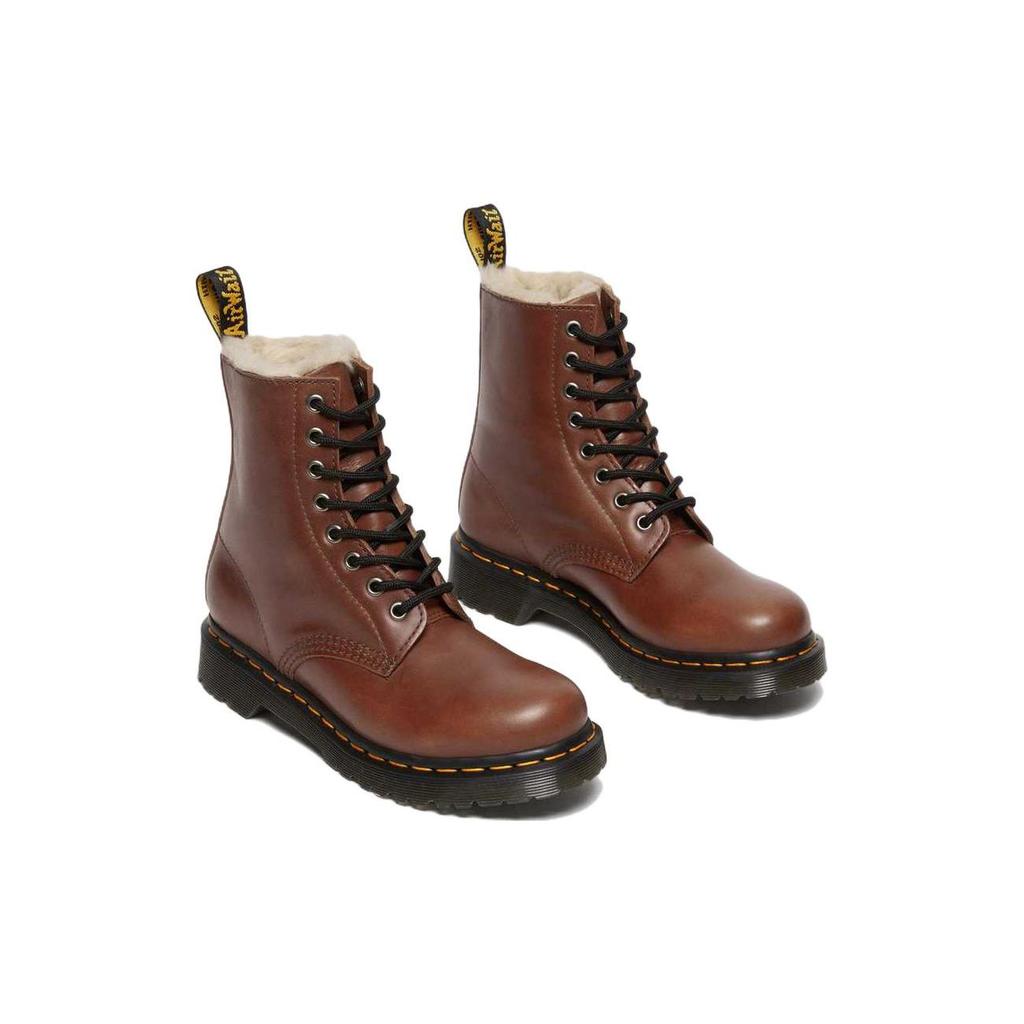 Dr. Martens 1460 Leather Fashion Warm Short Boots Women Boots Brown 27782225