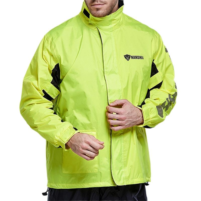 Motorcycle Men's Rain Suit High Visibility Reflective Work Rain Jacket Pants for All Sport Farm Fishing Motorcycle