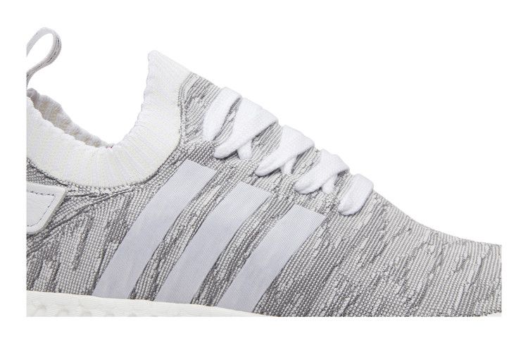 Men's Sneakers adidas NMD R2 Primeknit White Black Footwear White/Core Black/Burnt Orange
