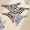 Sports Yoga Women's Leopard Print Underwear Women's Breathable Seamless Underwear Plus Size Thong T-pants