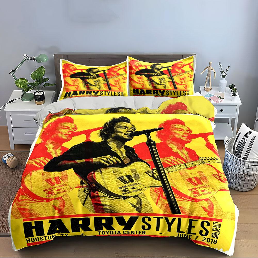 Harry Styles Concert Bedding Bedding Duvet Cover Set Duvet Cover Pillowcases (1*Duvet Cover 2*Pillowcases, without duvet insert)
