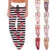Women's Comfy Pajama Pants Pocket Valentine's Day Print Drawstring Wide Leg Pants