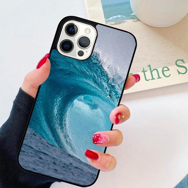Чехол для телефона с рисунком 'Волны Океанская Вода' Задняя крышка для iPhone 17 Air 16 15 14 13 11 12 Pro Max Plus Чехол Coque