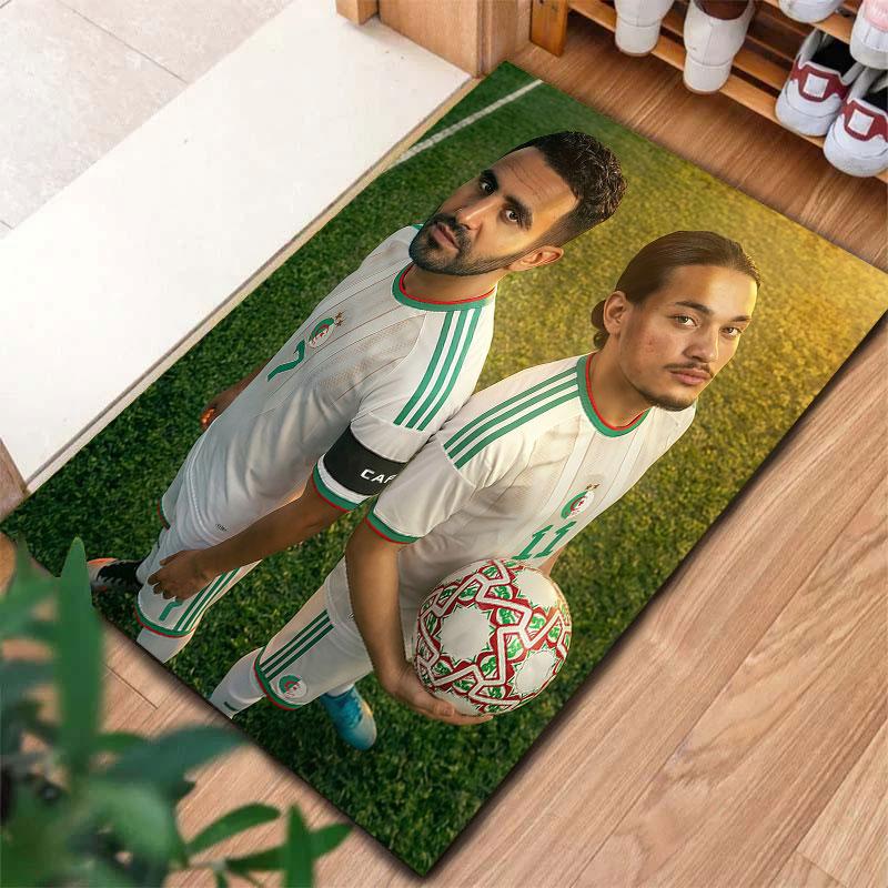 Algeria National Football Carpet Rug for Living Room Bedroom Home Sofa Decoration,Kids play Non-slip Floor Mat